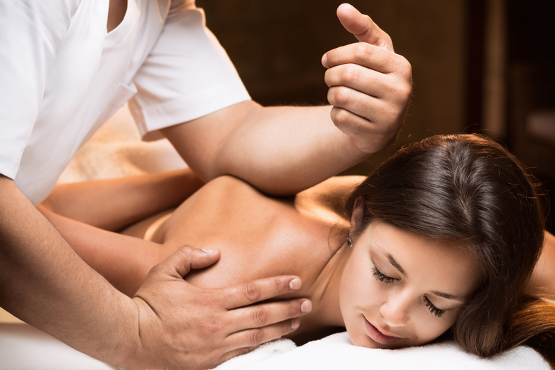 The girl Enjoys Deep Tissue Massage The girl Enjoys Deep Tissue Massage